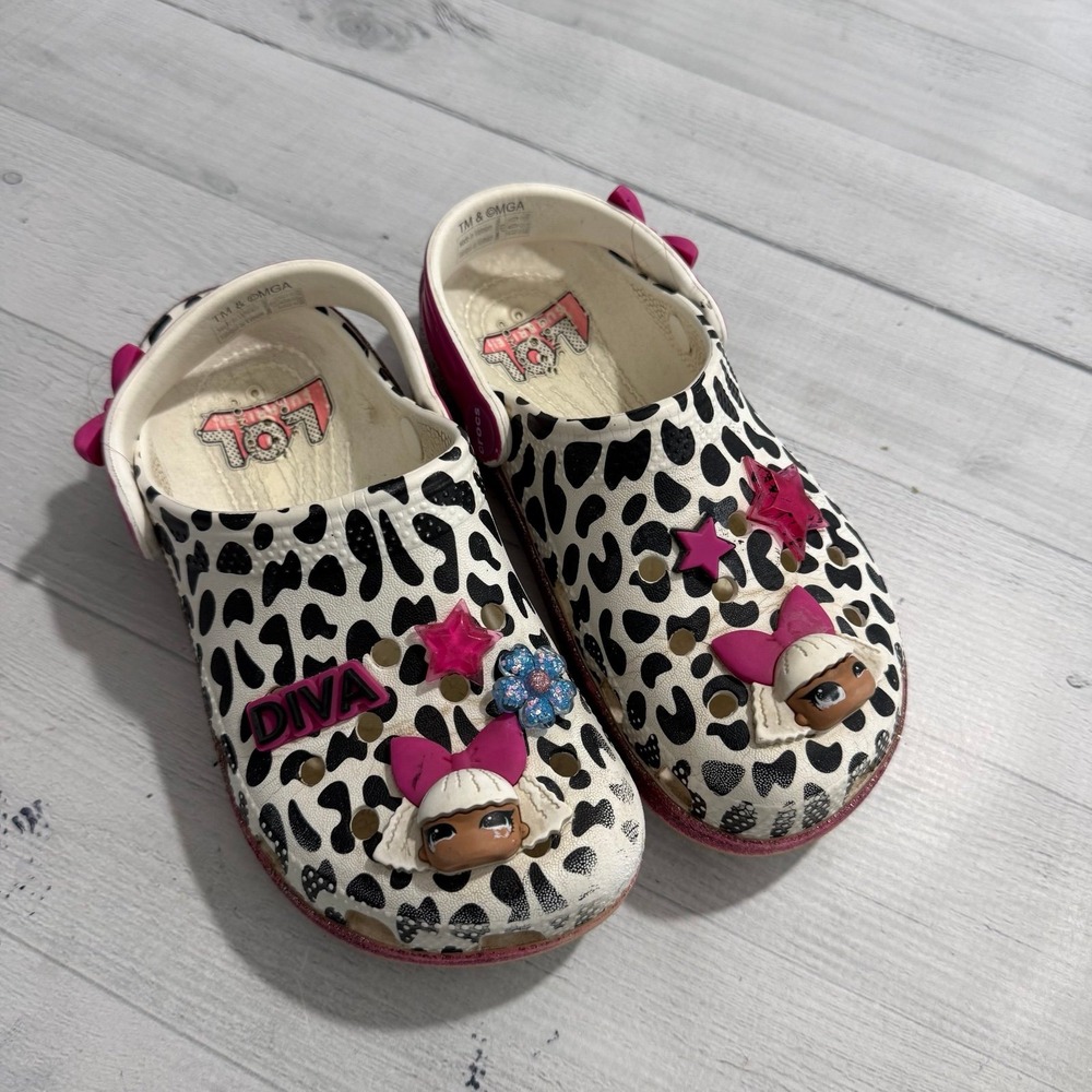 KIDS CROCS LOL SURPRISE! DIVA CLASSIC CLOGS little girls size 13
